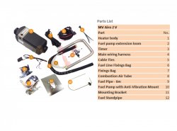 Ford Transit Custom Diesel Heater Kit (Internally Mounted)