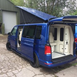 **SOLD** VW Transporter T6.1 LWB (Ravenna Blue) Camper Conversion