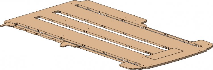 VW T5 / T6 SWB Floor For Rails - Caravelle (9mm + 12mm)